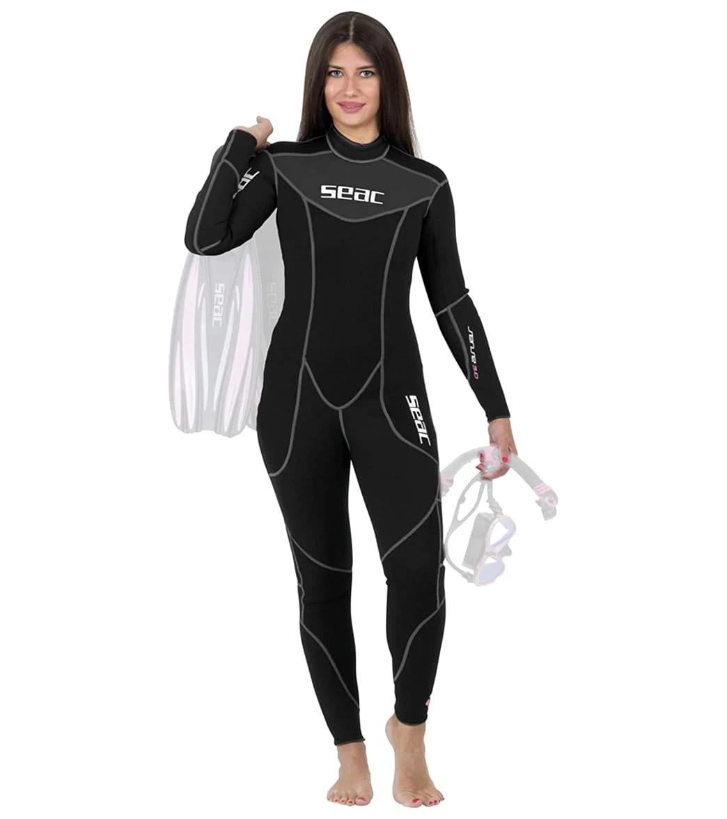 Women's Sense Black 3mm Full Wetsuit 3 Women's Sense Black 3mm Full Wetsuit
