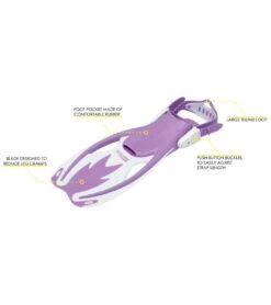 CRESSI Kids' Rocks Fins -Swimming Equipment 5665902821544 lilacwhite 5a