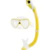 CRESSI Kids Pegaso Mask And Iguana Semi-Dry Snorkel Set -Swimming Equipment 5665903050920 clearyellow 1a