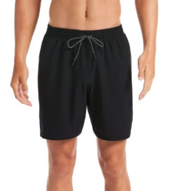 Nike Men's 18" Essential Swim Trunks -Swimming Equipment 5665945682088 black 4a