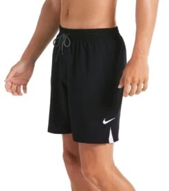 Nike Men's 18" Essential Swim Trunks -Swimming Equipment 5665945682088 black 5a