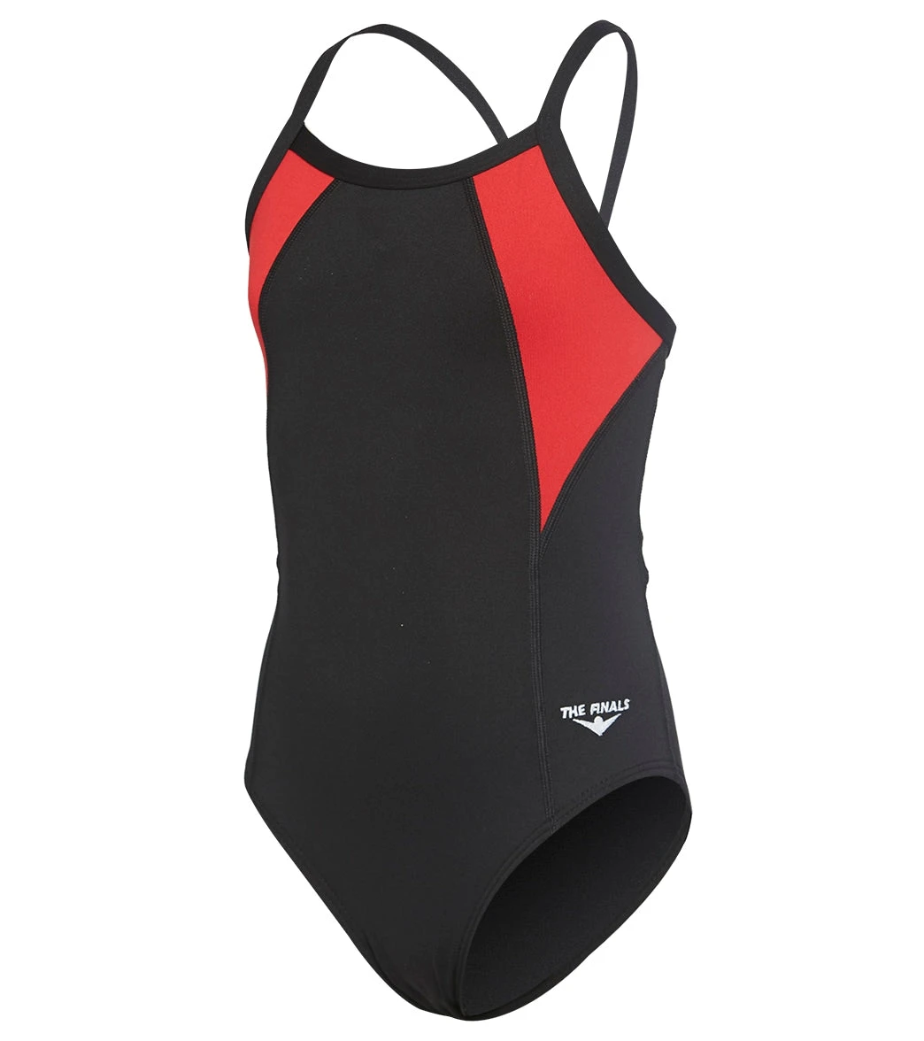 Girls' Surf Splice Butterfly Back One Piece Swimsuit 3 Girls' Surf Splice Butterfly Back One Piece Swimsuit