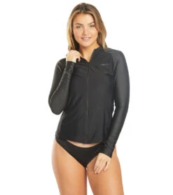 Nike Long Sleeve Zip Hydro Rash Guard