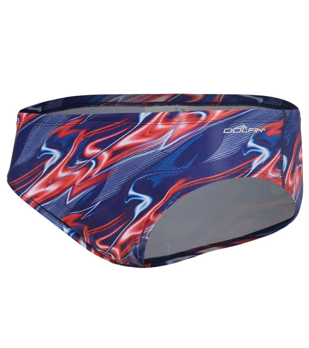 Reliance Men's Inferno Team Print All-Over Racer Brief Swimsuit 3 Reliance Men's Inferno Team Print All-Over Racer Brief Swimsuit