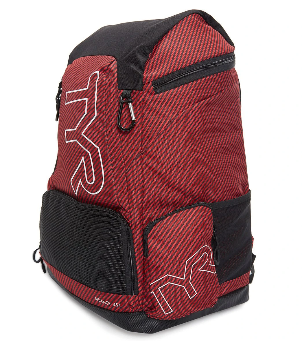 TYR Alliance 45L Team Carbon Print Backpack 4 TYR Alliance 45L Team Carbon Print Backpack - Image 2