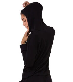 Onzie Divine After Yoga Hoodie -Swimming Equipment 5666552578216 black 3a