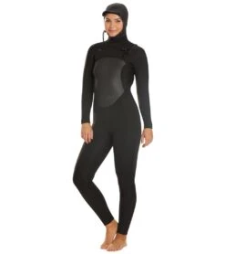 Xcel Women's Axis Hooded 5/4mm Fullsuit Wetsuit -Swimming Equipment 5666674704552 black 5a