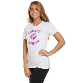 Women's Athletic Division Crew Neck T-Shirt -Swimming Equipment 5666710290600 white 5a