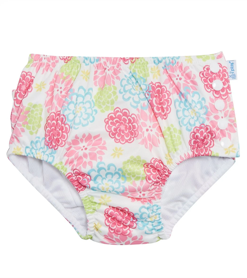Girls' Zinnia Ruffle Snap Swim Diaper (Baby, Toddler) 3 Girls' Zinnia Ruffle Snap Swim Diaper (Baby, Toddler)