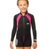 CRESSI Girls' Long Sleeve Spring Suit -Swimming Equipment 5666873966760 blackpink 1a