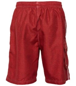 TYR Men's Guard Tahoe Challenger Swim Short -Swimming Equipment 5667170648232 red 3a