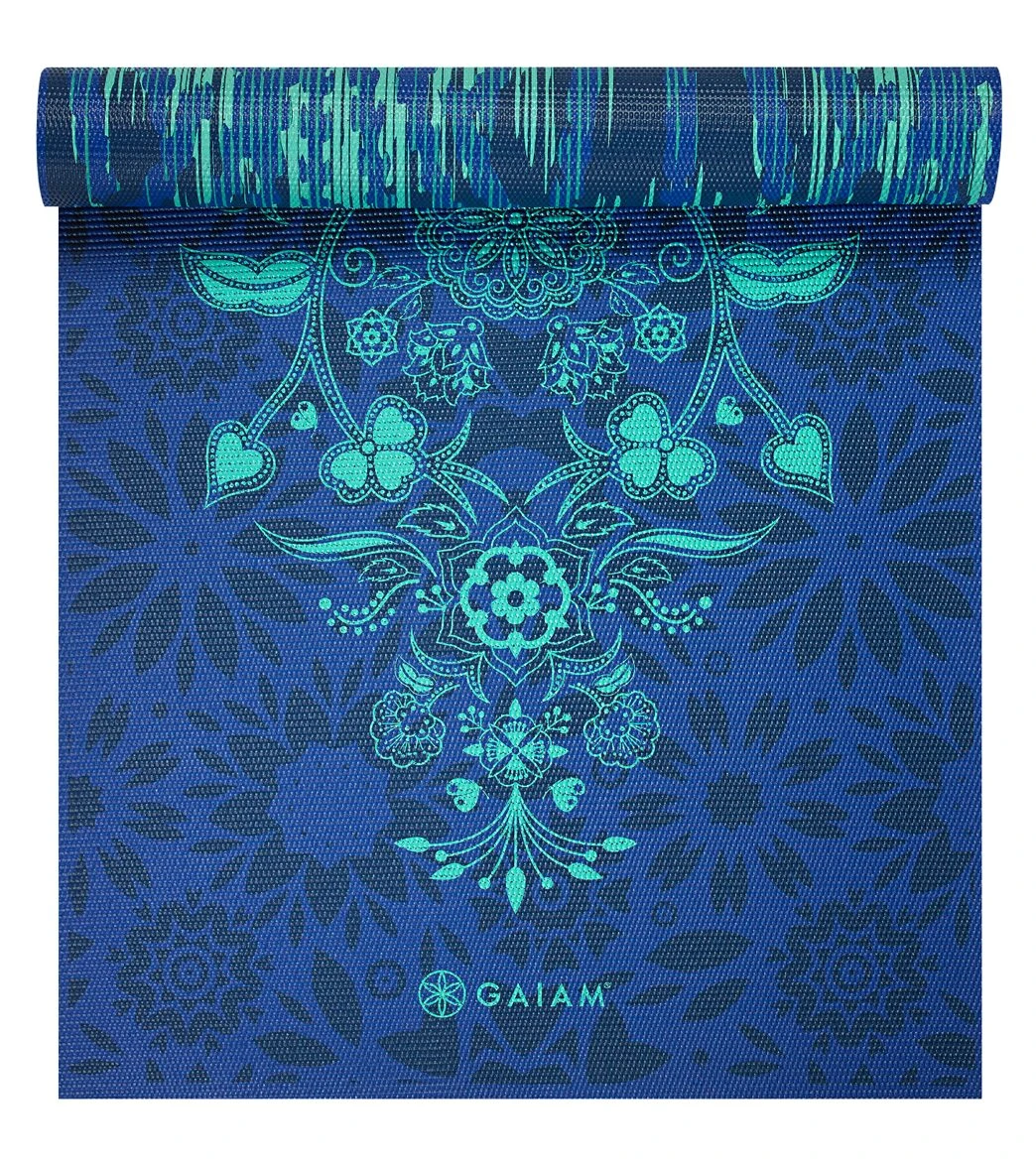Gaiam Premium Reversible Divine Impressions Yoga Mat 68" 6mm Extra Thick 7 Gaiam Premium Reversible Divine Impressions Yoga Mat 68" 6mm Extra Thick - Image 5