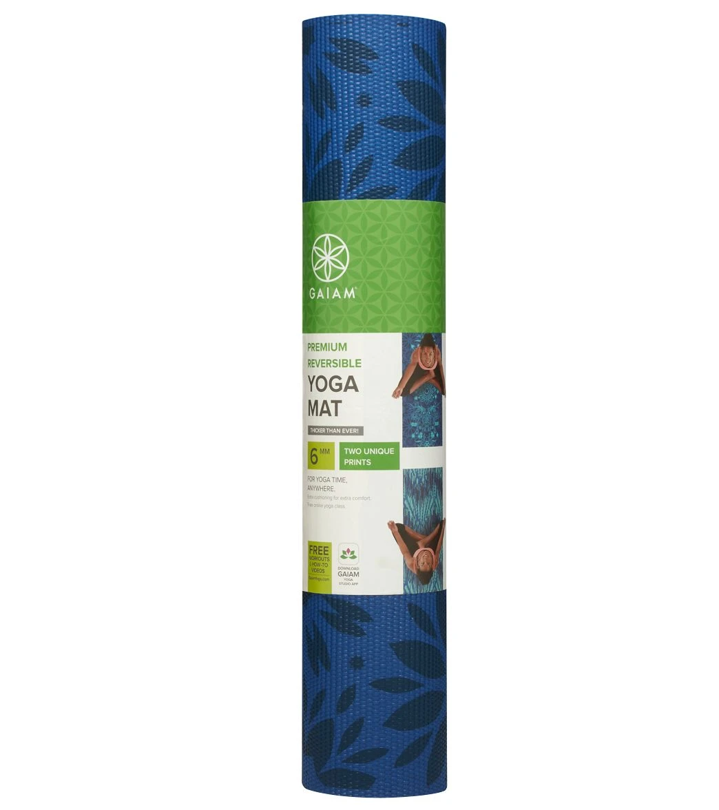 Gaiam Premium Reversible Divine Impressions Yoga Mat 68" 6mm Extra Thick 8 Gaiam Premium Reversible Divine Impressions Yoga Mat 68" 6mm Extra Thick - Image 6