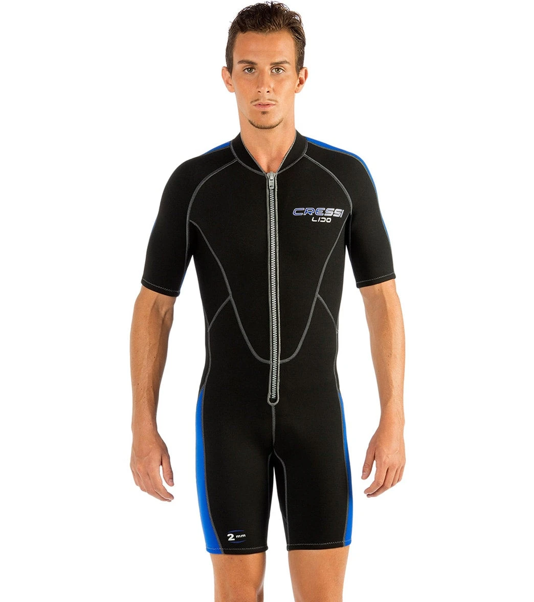 CRESSI Men's 2mm Lido Short Sleeve Springsuit Wetsuit 3 CRESSI Men's 2mm Lido Short Sleeve Springsuit Wetsuit