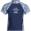 Girls' Pineapple Short Sleeve UV 50+ Rashguard (Toddler, Little Kid, Big Kid) -Swimming Equipment 5669344215208 navywhite 1a