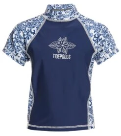 Girls' Pineapple Short Sleeve UV 50+ Rashguard (Toddler, Little Kid, Big Kid)