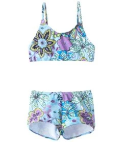 Girls' Topsy Turvy Surf Two Piece Bikini Set (Toddler, Little Kid, Big Kid)