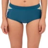 Level Six Women's 1.2mm Jade Boyshort Bottom -Swimming Equipment 5669512118440 darktealsunnylime 1a