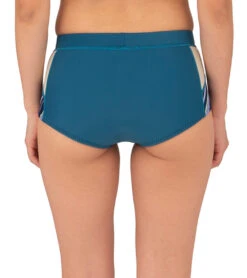 Level Six Women's 1.2mm Jade Boyshort Bottom -Swimming Equipment 5669512118440 darktealsunnylime 3a