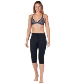 Level Six Women's 0.5MM Convection Neoprene Wetsuit Capri Pant -Swimming Equipment 5669912412328 black 3a