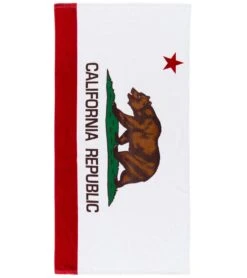 California Flag Beach Towel