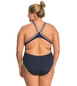 Lifeguard Plus Size DBX Back One Piece Swimsuit -Swimming Equipment 5670062850216 guardnavy 3a