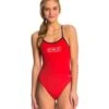 Lifeguard Varsity Solid One Piece Swimsuit -Swimming Equipment 5670075957416 guardrednavy 1a