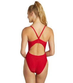 Guard Solid Thin Strap One Piece Swimsuit 10 Guard Solid Thin Strap One Piece Swimsuit -Swimming Equipment 5672534114472 red 4a