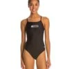 Female Lifeguard Logo V-2 Back One Piece Swimsuit 1 Female Lifeguard Logo V-2 Back One Piece Swimsuit -Swimming Equipment 5672690876584 black 1a