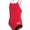 Arena Girls' Master MaxLife Thin Strap Micro Back One Piece Swimsuit -Swimming Equipment 5675116855464 red 1a