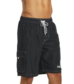 Guard Men's Hybrid Cargo Swim Trunk -Swimming Equipment 6215349665960 black 6a