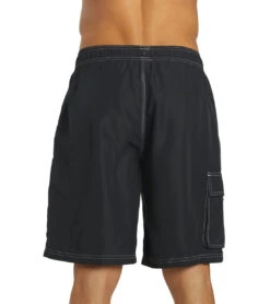 Guard Men's Hybrid Cargo Swim Trunk -Swimming Equipment 6215349665960 black 7a