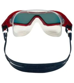AQUASPHERE Vista Pro Mirrored Lens Mask -Swimming Equipment 6215487783080 redmirroredlensdarkbluered 4a