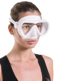 CRESSI A1 Yellow Anti-Fog Lens Scuba Mask -Swimming Equipment 6229797830824 whitewhite 4a