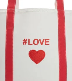 #LOVE "Heart" Beach Tote -Swimming Equipment 6287103230120 red 4a