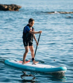 CRESSI Element Small All Around 8’2’’ Inflatable SUP Set -Swimming Equipment 6856348795048 whiteaqua 4a