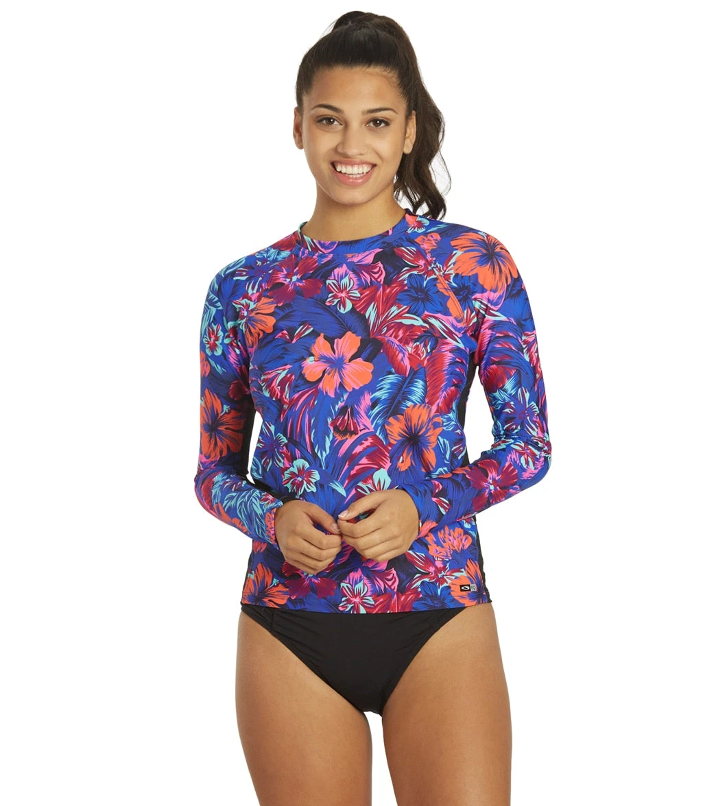 Women's Tahitian Floral Rash Guard 3 Women's Tahitian Floral Rash Guard