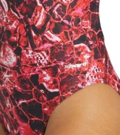 Cogent Thin Strap One Piece Swimsuit -Swimming Equipment 6942386847912 red 5a