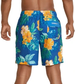 Speedo Men's 18" Printed Swim Trunks -Swimming Equipment 7008198885544 palaceblue 3a