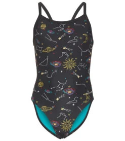 Celestial Thin Strap One Piece Swimsuit Youth (22-28)