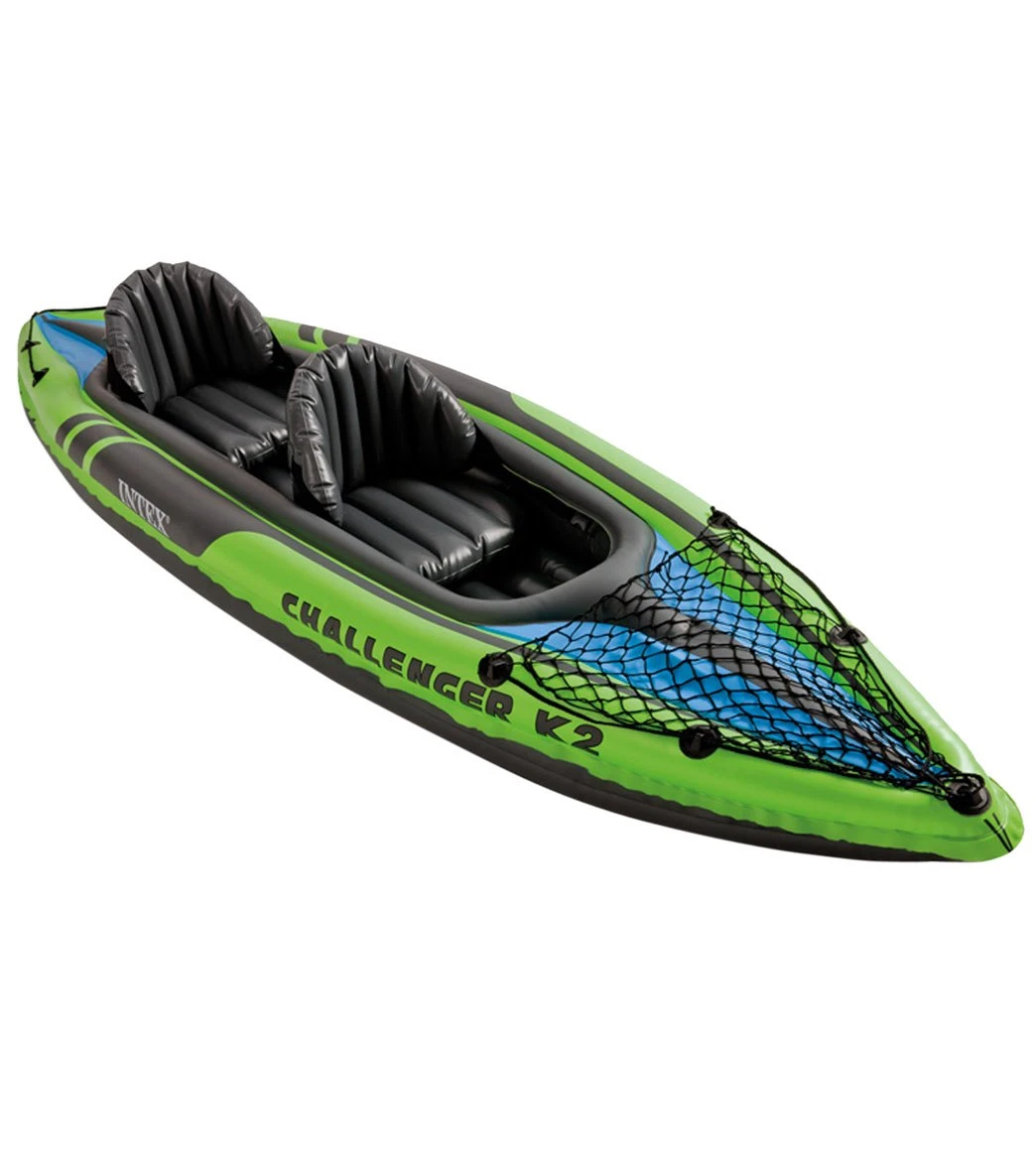 Intex Challenger K2 Kayak W/ 86" Aluminum Oars & High-Output Pump 3 Intex Challenger K2 Kayak W/ 86" Aluminum Oars & High-Output Pump