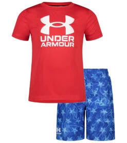Under Armour Boys' Liquid Star Swim Set -Swimming Equipment 7185195270312 red 2a