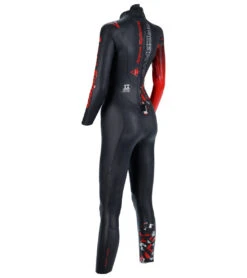 AQUASPHERE Women's Racer V3 Tri Wetsuit -Swimming Equipment 7197878124712 blackred 3a