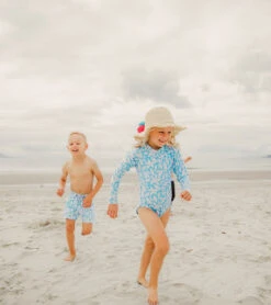 Boys' Aqua Bloom Volley Board Short (Toddler, Little Kid, Big Kid) -Swimming Equipment 7217016078504 blue 4a