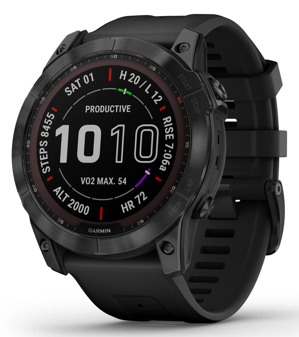 Garmin Fenix 7X Sapphire Solar Black DLC Titanium/Black Band 3 Garmin Fenix 7X Sapphire Solar Black DLC Titanium/Black Band