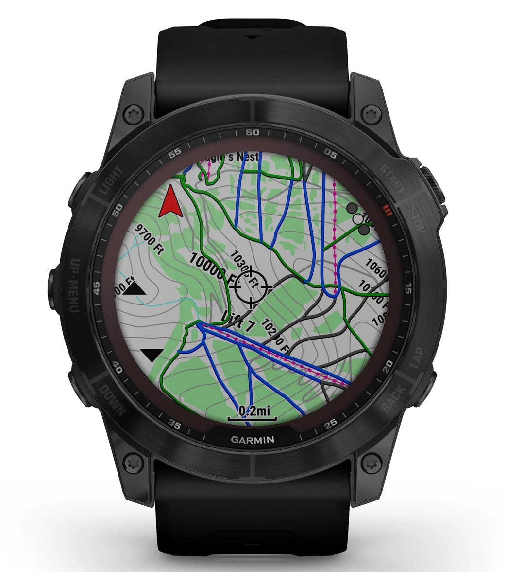 Garmin Fenix 7X Sapphire Solar Black DLC Titanium/Black Band 6 Garmin Fenix 7X Sapphire Solar Black DLC Titanium/Black Band - Image 4