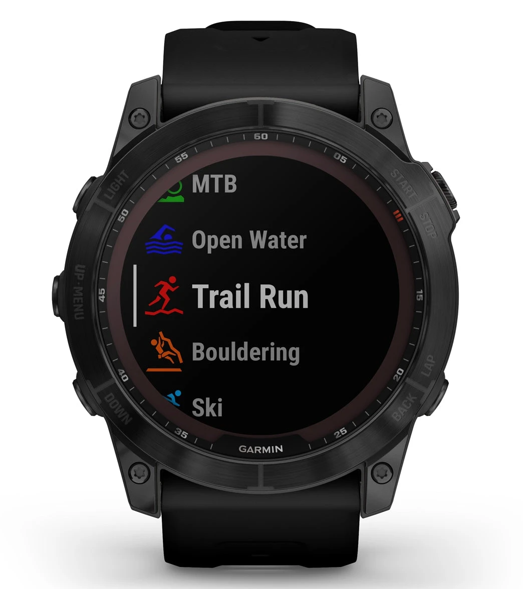 Garmin Fenix 7X Sapphire Solar Black DLC Titanium/Black Band 9 Garmin Fenix 7X Sapphire Solar Black DLC Titanium/Black Band - Image 7
