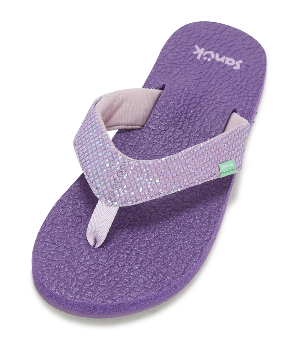 Sanuk Girls' Yoga Glitter Flip Flop (Big Kid) 3 Sanuk Girls' Yoga Glitter Flip Flop (Big Kid)
