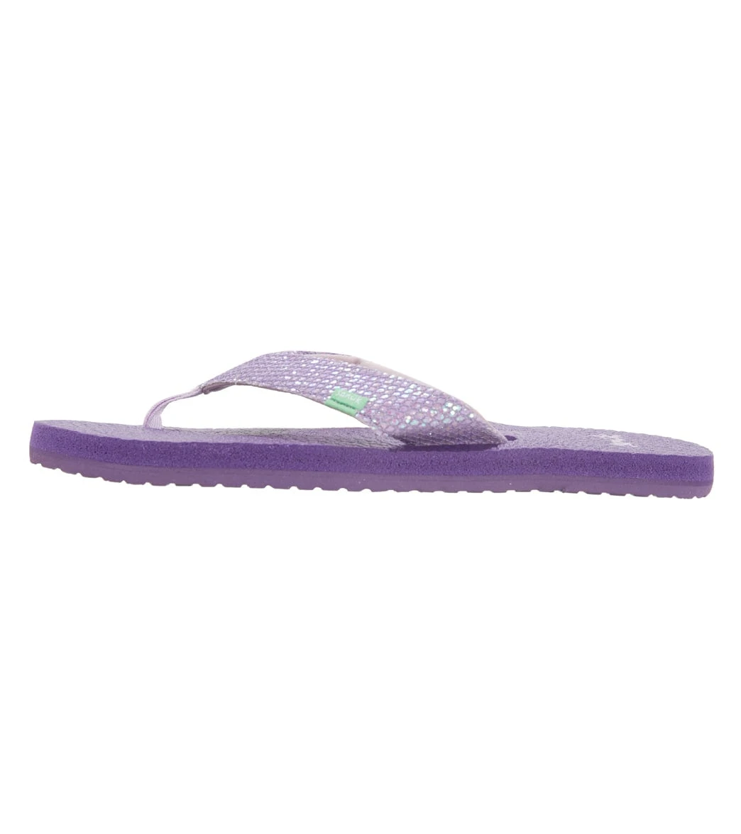 Sanuk Girls' Yoga Glitter Flip Flop (Big Kid) 4 Sanuk Girls' Yoga Glitter Flip Flop (Big Kid) - Image 2