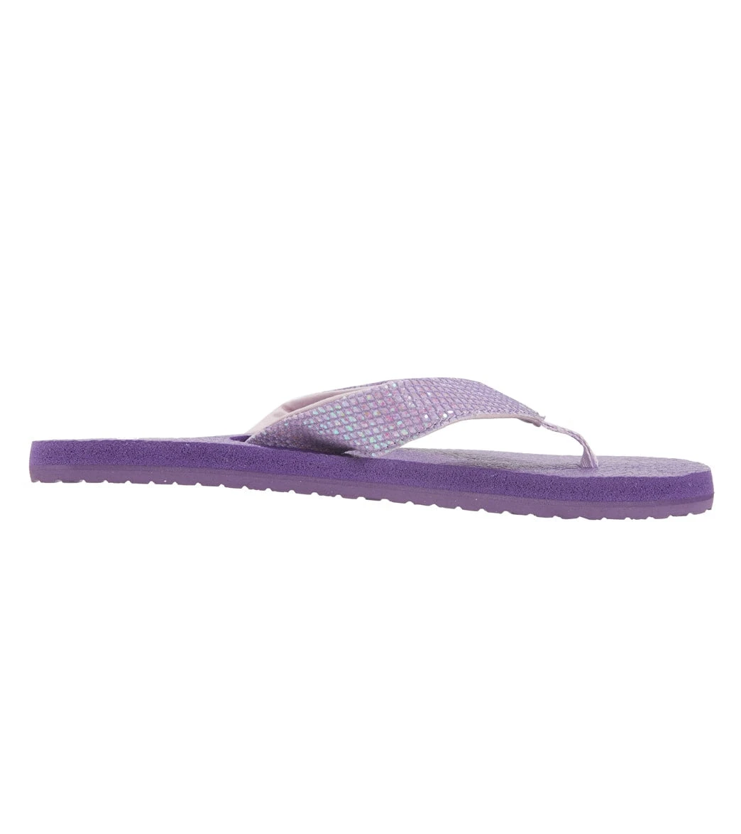 Sanuk Girls' Yoga Glitter Flip Flop (Big Kid) 5 Sanuk Girls' Yoga Glitter Flip Flop (Big Kid) - Image 3